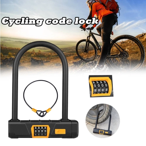 Motorcycle lock Battery electric car lock Anti-theft mountain bike lock Bicycle anti-hydraulic shear U-shaped password lock