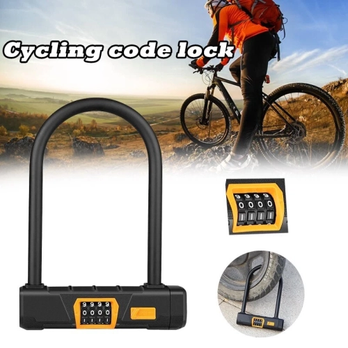 Motorcycle lock Battery electric car lock Anti-theft mountain bike lock Bicycle anti-hydraulic shear U-shaped password lock