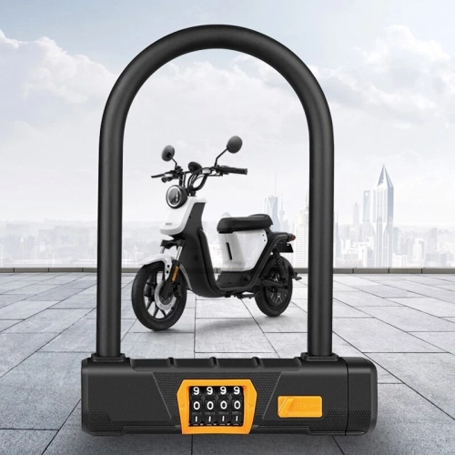 Motorcycle lock Battery electric car lock Anti-theft mountain bike lock Bicycle anti-hydraulic shear U-shaped password lock