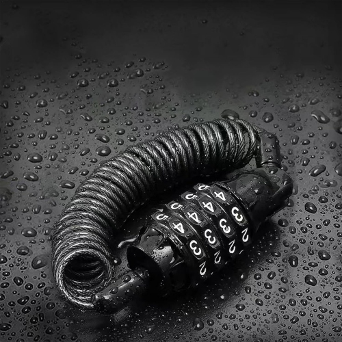 Motorcycle Helmet Lock | Light Motorcycle Lock | Scooter Helmet Safety Lock, Motorcycle Helmet Chain Lock, Retractable Cable Lock