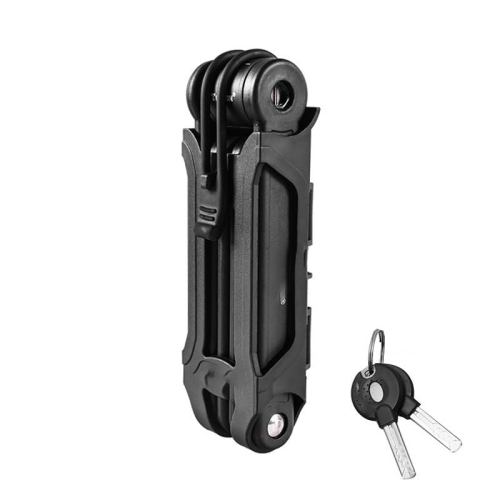 Bicycle Lock Bicycle Scooter Motorcycle Folding Lock with 2 Keys, Folding Chain Heavy Duty Alloy Steel Folding Lock