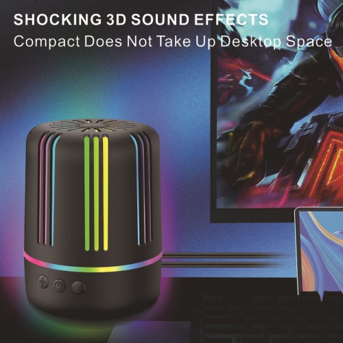 K2056 Bluetooth speaker colorful luminous home wired USB computer desktop high volume small speaker