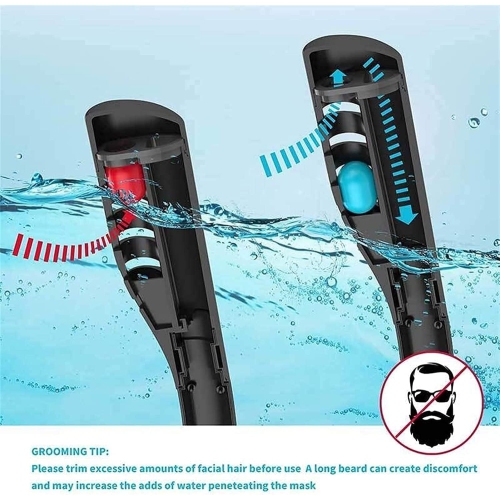Full Face Snorkel Full Face Snorkel Mask Safe Breathing 180° Panoramic Diving Mask With Dry Top System Leakproof Double Tube Snorkeling Suit Suitable