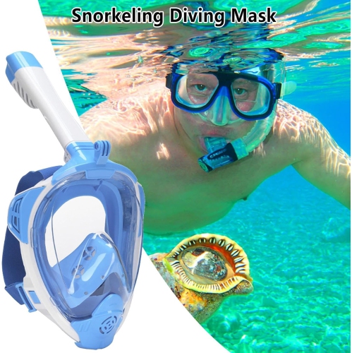 180° ultra-wide angle full dry snorkeling mask | dual airflow anti-fog system | comfortable silicone seal | adjustable headband | adult snorkeling