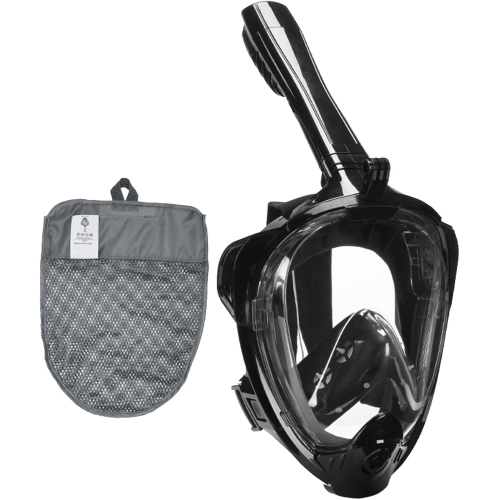 180° ultra-wide angle full dry snorkeling mask | dual airflow anti-fog system | comfortable silicone seal | adjustable headband | adult snorkeling