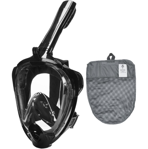 180° ultra-wide angle full dry snorkeling mask | dual airflow anti-fog system | comfortable silicone seal | adjustable headband | adult snorkeling