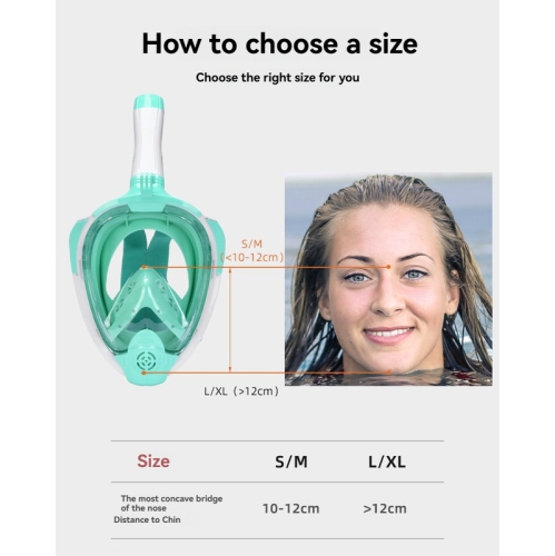 180° ultra-wide angle full dry snorkeling mask | dual airflow anti-fog system | comfortable silicone seal | adjustable headband | adult snorkeling