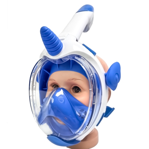 Children's 180° panoramic snorkeling mask - anti-fog and leak-proof, dry breathing system, adjustable straps - fun cartoon design to ensure