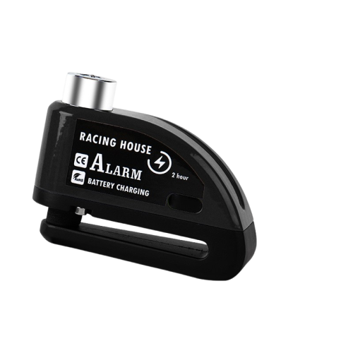 Disc brake lock with alarm, anti-theft, motorcycle alarm with 110 dB alarm, motorcycle alarm padlock - black