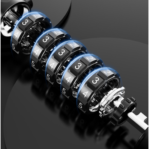 Bicycle Key Double Lock Bicycle Lock Dial Lock with Night Vision Light Road Bike Key Line Lock Bicycle Lock Length 120cm