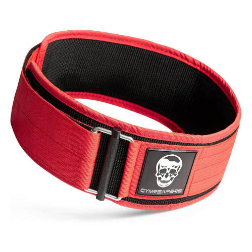 Gymreapers Quick Locking Weightlifting Belt for Bodybuilding, Powerlifting, Cross Training - 4 Inch Neoprene with Metal Buckle - Adjustable Olympic