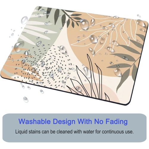 Mouse Pad, Square Mousepad, Personalized Premium-Textured, Non-Slip Rubber Base Mouse Mat, Waterproof Gaming Mouse Pad for Wireless Mouse, Computers,