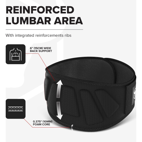 Weightlifting Belt for Men and Women - 6 Inch Auto-Lock Weight Lifting Back Support, Workout Back Support for Lifting, Fitness, Cross Training and