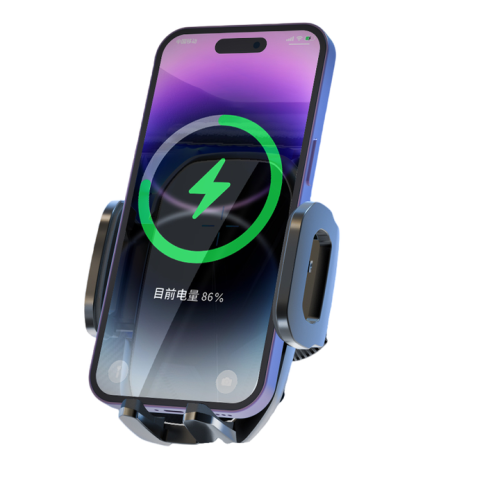 Nouveau chargeur sans fil de 15 W à chargement rapide Support de téléphone d'auto à gravité pour bouche d'air de voiture