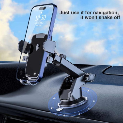 CHSSHA00  Universal Hands-Free Dashboard Windshield Phone Holder Suction Cup Car Phone Holder
