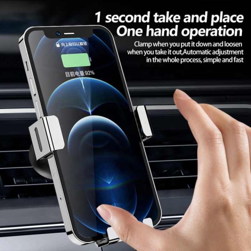 New 15W wireless fast charging magsafe magnetic mobile phone holder foldable multi-angle rotating car mobile phone holder