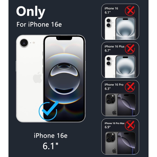 XCRS – Étui magnétique Vivid pour téléphone avec béquille rotative invisible, étui MagSafe pour iPhone 16e 2025 d'Apple