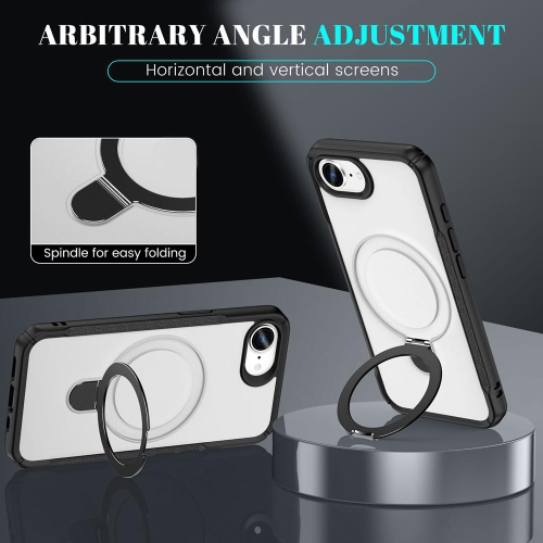 XCRS – Étui magnétique Vivid pour téléphone avec béquille rotative invisible, étui MagSafe pour iPhone 16e 2025 d'Apple