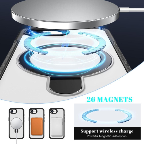 XCRS – Étui magnétique Vivid pour téléphone avec béquille rotative invisible, étui MagSafe pour iPhone 16e 2025 d'Apple