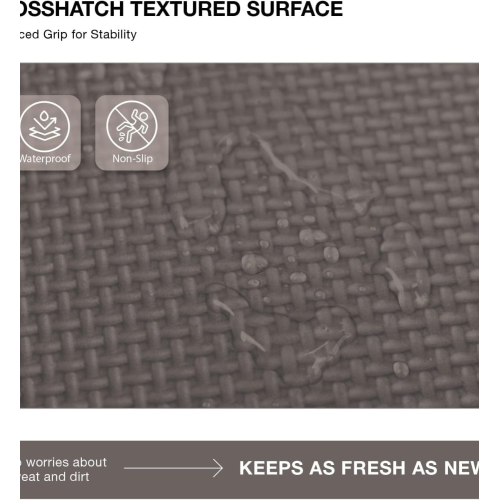 18 Tiles Gym Floor Mat, EVA Foam Puzzle Gym Mat, High-Density Interlocking Foam Floor Tiles for Home Gym, Play Workout Garage Kitchen Flooring, Black