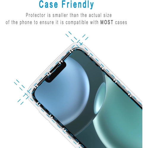 XCRS Tempered Glass Screen Protector for Apple iPhone 16e – Pack of 2