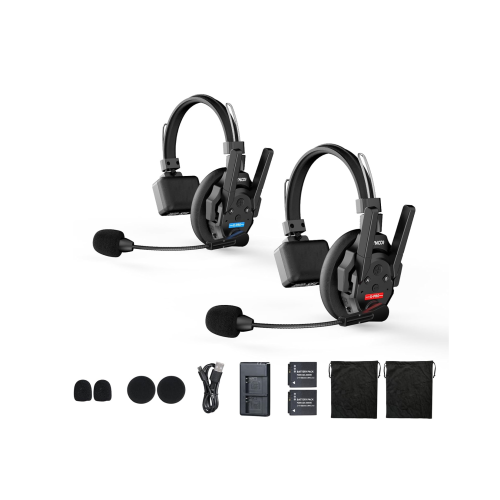 SYNCO AUDIO  Synco Xtalk Xpro2 Offers Full-Duplex 2.4Ghz Communication w 500M Range, 24-Hour Battery, And Noise Reduction for Clear, Real-Time Audio
