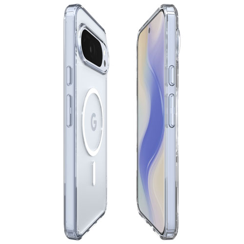 Étui rigide ajusté avec aimant Crystal Flex de Spigen pour Pixel 10/10 Pro - Transparent