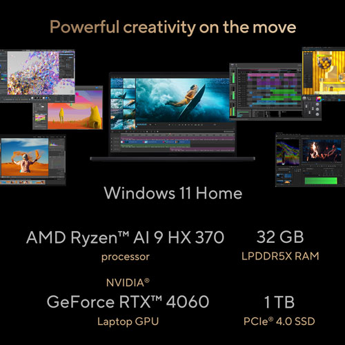 Portable Copilot+ PC à écran tactile DELO 4K 16 po ProArt P16 d'ASUS