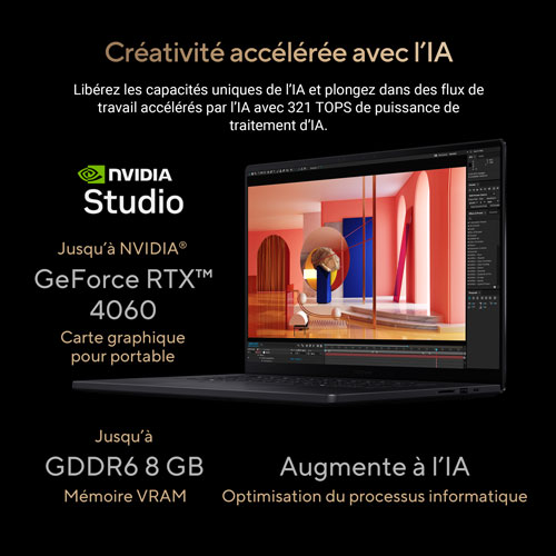 Portable Copilot+ PC à écran tactile DELO 4K 16 po ProArt P16 d'ASUS