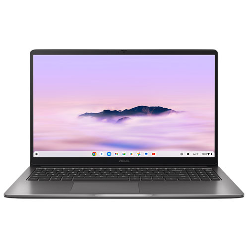 ASUS Chromebook Plus CX15 15.6" Chromebook - Rock Grey (Intel Core 3 N355/8GB RAM/128GB SSD/ChromeOS)