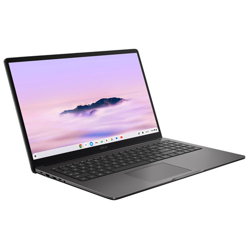 ASUS Chromebook Plus CX15 15.6" Chromebook - Rock Grey (Intel Core 3 N355/8GB RAM/128GB SSD/ChromeOS)