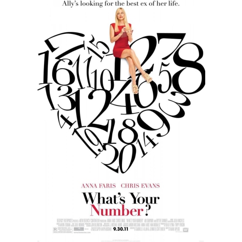 WHAT'S YOUR NUMBER? MOVIE POSTER 2 Sided ORIGINAL 27x40 ANNA FARIS
