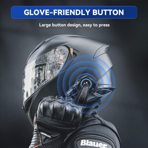 LEXIN G2P Motorcycle Helmet Bluetooth Intercom Headset, 2 Pack by LEXIN - Refurbished condition - Image 4