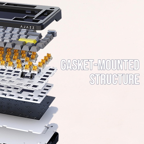 AJAZZ AK820 MAX HE Hall Effect Magnetic Gaming Keyboard, Adjustable Actuation, 8KHz Polling Rate, Wired Rapid Fast Keyboard, Creamy Gasket, RGB