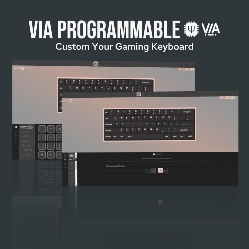 MechLands CIDOO QK61 V2 VIA Programmable 60% Compact Keyboard, USB-C/BT5.0/2.4Ghz Wireless, Hot Swappable Custom Mechanical Keyboard with Gasket