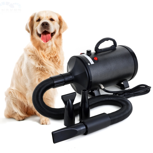 1200W high power professional pet hair dryer with adjustable speed and quiet function Insulated metal inner barrel Spiral heating wire outer shell