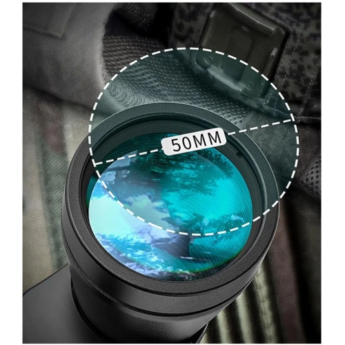 Jumelles haute puissance HD 20 x 50, jumelles étanches compactes professionnelles, jumelles voyage extérieur - Noir