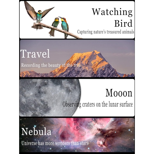 High-definition stargazing monocular astronomical telescope, children's professional space astronomical telescope 150 times