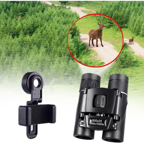 Binoculars 900*25 HD high magnification professional handheld outdoor portable mobile phone photography
