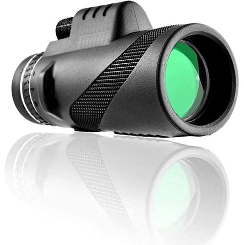 Monoculaire HD d'extérieur avec adaptateur pour téléphone intelligent Monoculaire - Noir