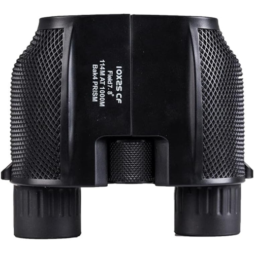 Jumelles 10x25 repliables inverses, télescope d'extérieur portatif durable avec mise au point réglable
