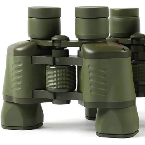 Jumelles 50x50, jumelles HD portatives, jumelles antidérapantes résistantes à la pression et aux chocs, portatives pour les voyages de chasse aux