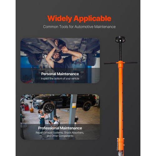 VEVOR 3/4 Ton Capacity Underhoist Support Stand, Under Hoist Jack Stand, Lifting from 38.4 to 75.4 in, Bearing Mounted Spin Handle, Self-Locking