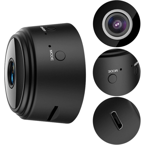 THE WAY  A9 Mini Camera, 1080P HD Ip Camera With Magnetic Back Cover, Home Security Mini Camera Micro Video Surveillance Camera (Black)