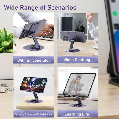 The heat dissipation bracket can be rotated and folded 360°, a must-have mobile phone bracket for lazy people to live broadcast TV series and online