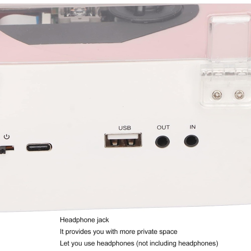 Lecteur CD rétro avec télécommande et haut-parleurs stéréo haute fidélité pour le divertissement et la décoration intérieure
