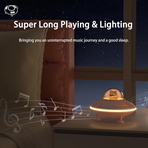 Mini Speaker, Cute Bedroom Decor Night Light, Bluetooth 5.4, USB Disk and AUX and TF Card Input, Teenage Girl Birthday Gift, Teenage Girl Gift