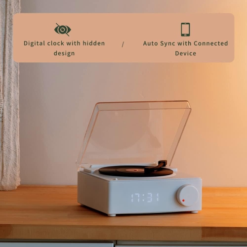 Bluetooth speaker phono style retro bluetooth speaker green cute appearance gift for girls good bass boost volume