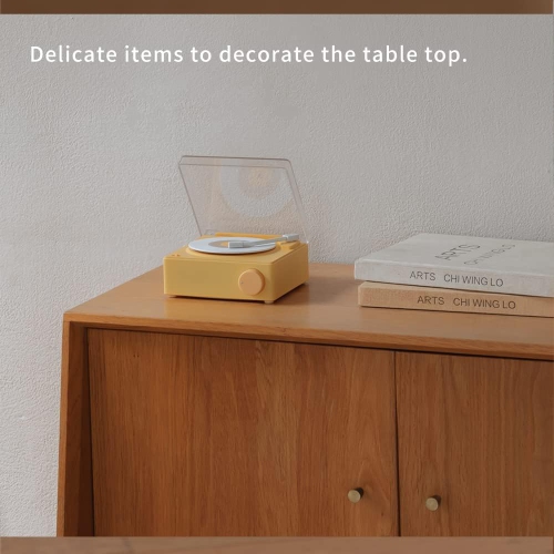 Bluetooth speaker phono style retro bluetooth speaker green cute appearance gift for girls good bass boost volume