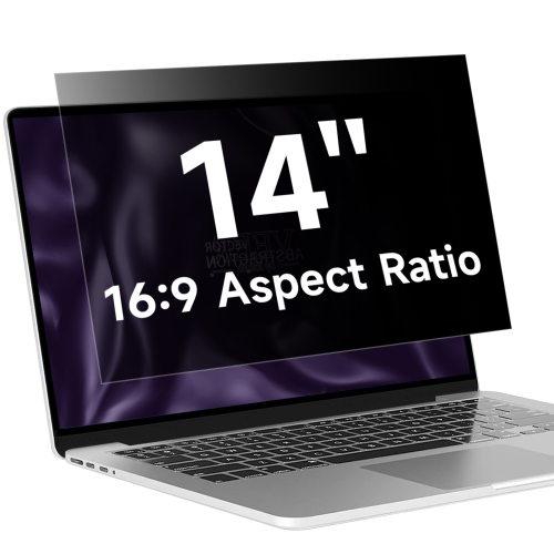ANTOGOO V  14 Inch 16:9 Laptop Privacy Screen Filter, Anti Light Glare & Anti Scratch Computer Privacy Shield for 14" \w 1920X1080 Aspect Ratio Laptop